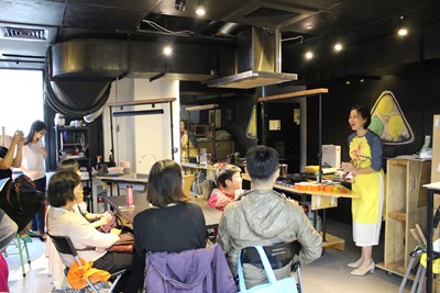 An ethnic kitchen event at the Communication and Interaction Platform on the third floor of the ASEAN Plaza