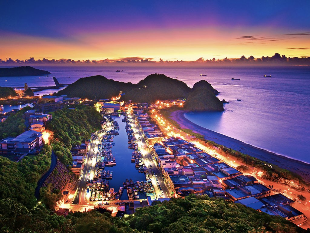 The sunrise of Nanfang-ao Harbor in Yilan. Photograph: Tourism Bureau of Ministry of Transportation and Communications.