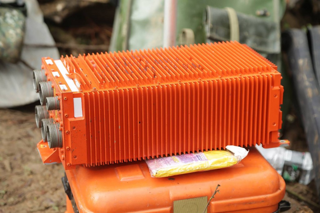 The Flight Data Recorder from the crashed Black Hawk (photo courtesy of Ministry of National Defense).