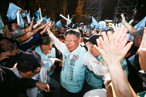 Ko Wen-je's TPP secures five legislative seats in Jan.11 elections.(Facebook photo)