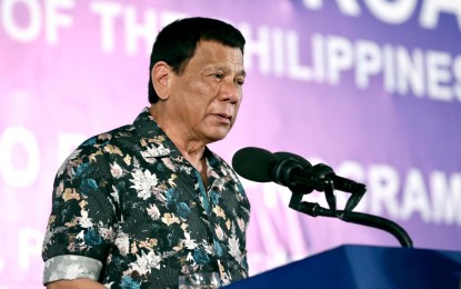 President Rodrigo Duterte. Photograph: PNA