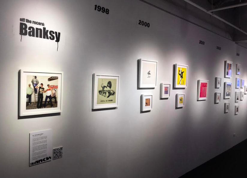 Banksy「音樂、塗鴉、班克斯」唱片收藏展已於台北舉行（照片來源：主辦單位）