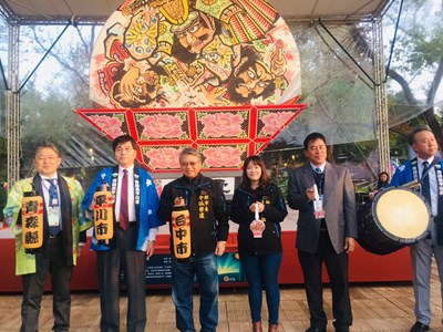 台灣燈會后里森林園區國際友誼燈區展出「青森睡魔祭」。（照片來源：臺中市政府）