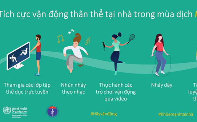 các hình thức vận động tại nhà