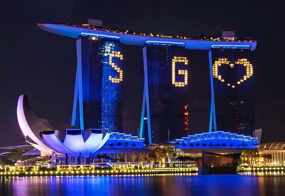 Khách sạn Marina Bay Sands nổi tiếng ở Singapore (ảnh: internet