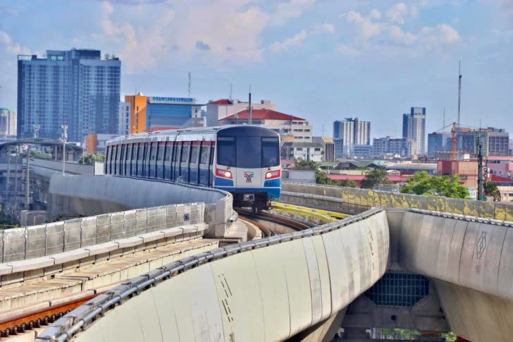 รถไฟฟ้าสายสีเขียวเพิ่มเติมอีก 4 สถานี ช่วงสถานี สถานีกรมป่าไม้ถึงสถานีวัดพระศรีมหาธาตุ (ภาพจาก กรมประชาสัมพันธ์)