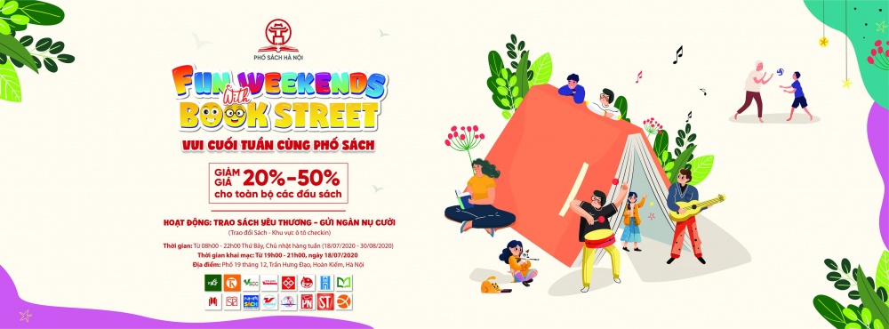 “VUI CUỐI TUẦN CÙNG PHỐ SÁCH - FUN WEEKENDS WITH BOOK STREET”tại Phố Sách Hà Nội (ảnh: internet