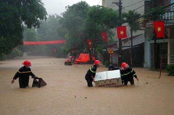 Nhiều nơi tê liệt vì nước lũ. Nguồn ảnh: Tổng cục Phòng chống thiên tai