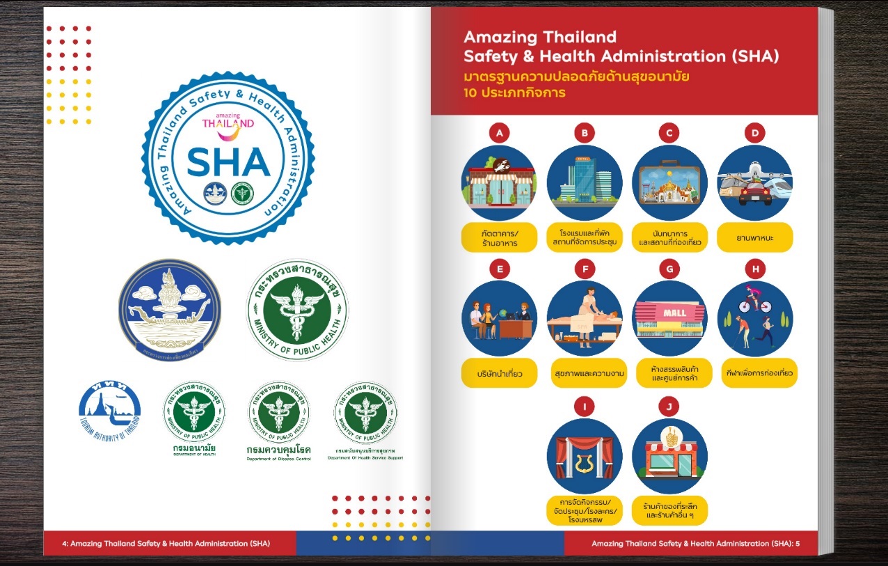 ททท.มอบตราสัญลักษณ์มาตรฐานความปลอดภัยด้านสุขอนามัย SHA แก่ภาคท่องเที่ยวในกทม (ภาพจาก เว็บไซต์ททท.)