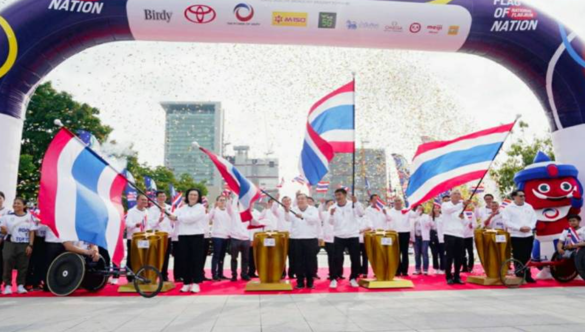 'วิ่งธงชาติไทยฯ' 35 จังหวัด ส่งทัพนักกีฬาสู้ศึกโอลิมปิกเกมส์