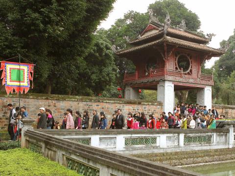 Văn Miếu - Quốc Tử Giám, trường đại học đầu tiên của Việt Nam. (Ảnh: trích dẫn từ Báo điện tử Đảng cộng sản Việt Nam)