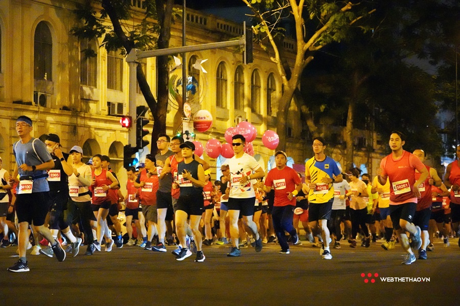 Giải chạy Marathon quốc tế TP Hồ Chí Minh thu hút tới hơn 13.117 vận động viên của 44 tỉnh thành tham gia. (Ảnh: trích dẫn từ Webthethao