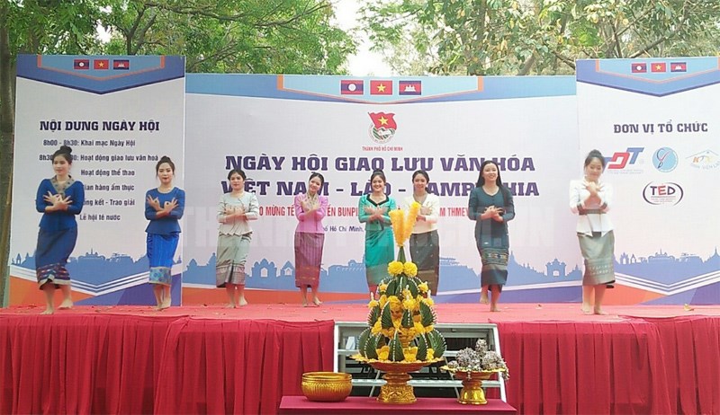 Ngày hội giao lưu văn hóa Việt Nam - Lào - Campuchia năm 2021. (Ảnh: trích dẫn từ webside Đảng bộ thành phố Hồ Chí Minh