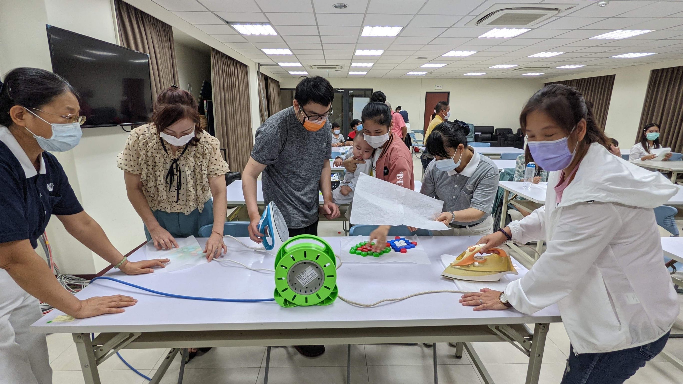 移民署台中市第一服務站慈濟環保宣導活動	圖／台中市第一服務站提供