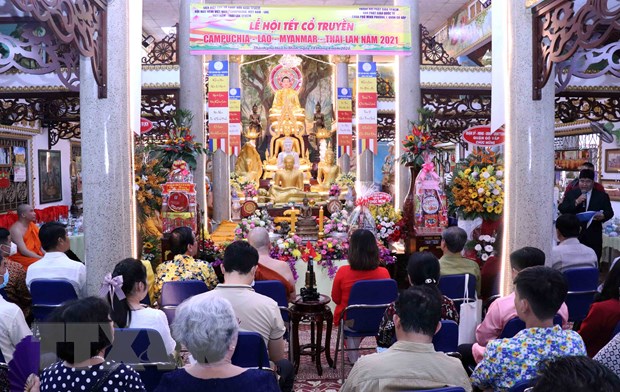 Thành phố Hồ Chí Minh tổ chức lễ hội đón tết cổ truyền của 4 nước láng giềng Campuchia, Lào, Thái Lan, Myanmar. (Ảnh: trích dẫn từ Vietnamplus