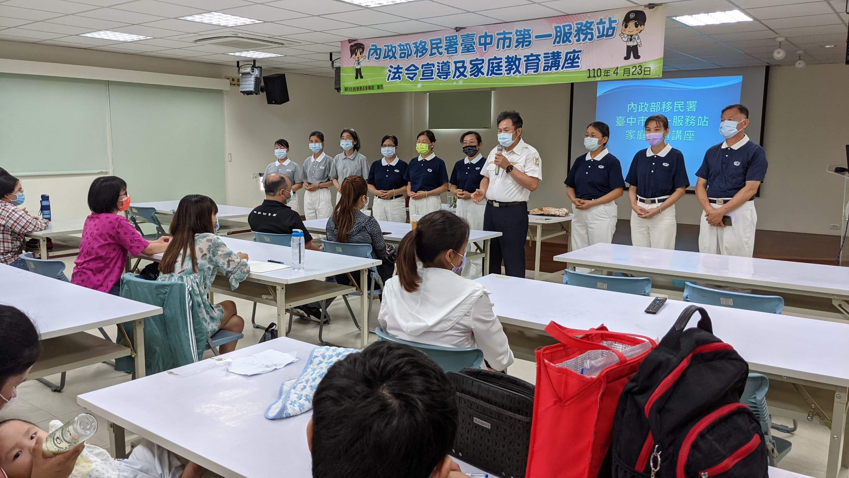 移民署台中市第一服務站慈濟環保宣導活動	圖／台中市第一服務站提供