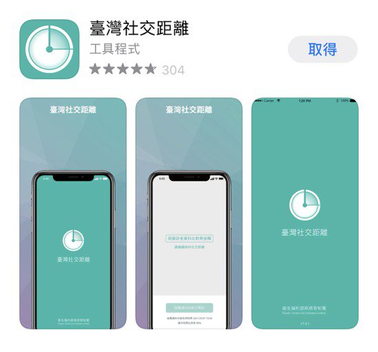 科技防疫揪接觸史，衛福部推「臺灣社交距離APP」。 圖／衛福部提供