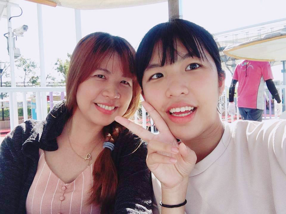 利佳玲與母親情同姊妹，常一起出遊談心。　圖／臺北市服務站提供