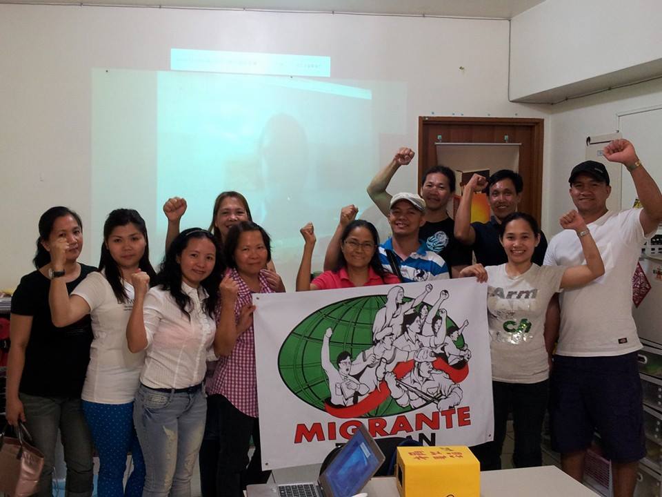 Foto bersama anggota Migrant Workers International Cabang Taiwan.  Sumber foto : Migrant Workers International Cabang Taiwan