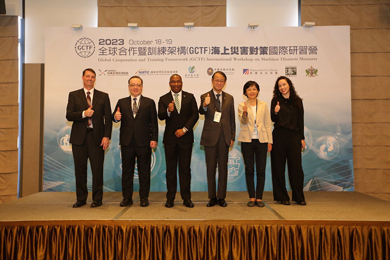 Experts from 13 nations convene in Taipei to share remedies in an effort to bolster the worldwide response to maritime disasters.  Photo provided by National Science and Technology Council
