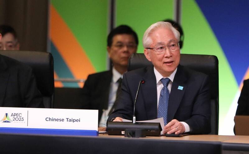 The Senior Disaster Management Officials Forum of APEC, which was elevated to a ministerial level conference this year, invited Minister Wu Tsung-tsong (吳政忠) of the National Science and Technology Council to attend.  Photo provided by APEC Secretariat