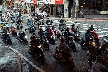 In the first half of this year, Taiwan exported 80,000 electric motorbikes, with Iraq ranked the biggest buyer.   Photo reproduced from pexels