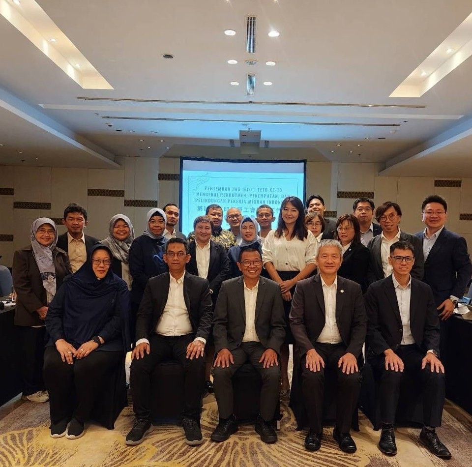 "Pertemuan Asosiasi Tenaga Kerja Taiwan-Indonesia ke-10" baru-baru ini diadakan di Bali, Indonesia. Dalam pertemuan tersebut, kedua pihak Taiwan dan Indonesia mencapai beberapa kesepakatan.  (Sumber foto : Badan Pengembangan Tenaga Kerja)
