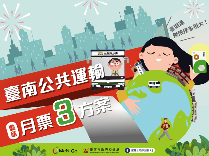 台南市公共運輸299月票正式開賣 圖／翻攝運轉台南好交通臉書