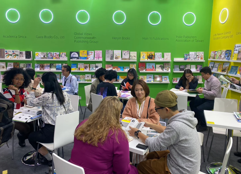 Taiwanese publications covering a range of topics shine at the Frankfurt Book Fair in Germany.  Photo provided by Taiwan Creative Content Agency (TAICCA)