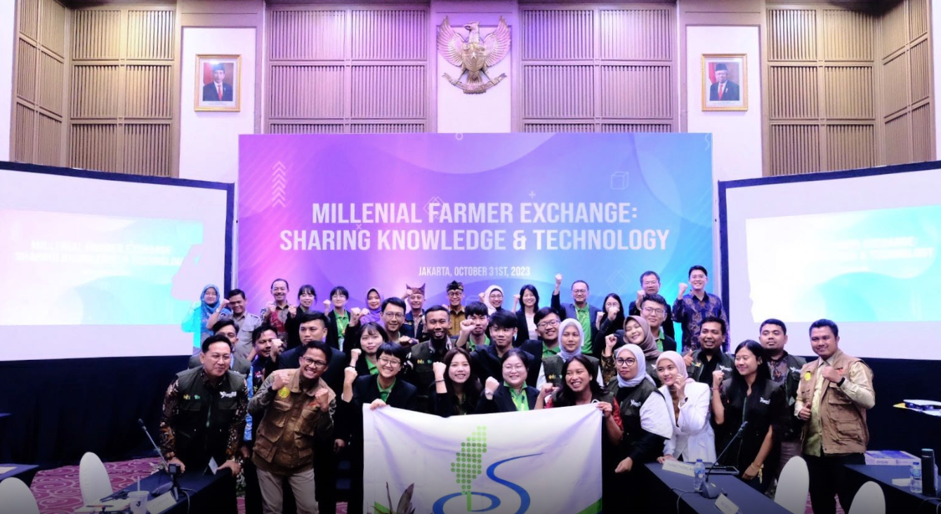 農業部為拓展新南向交流計畫，帶領12名農業青年大使訪問印尼農業部 圖／農業部提供