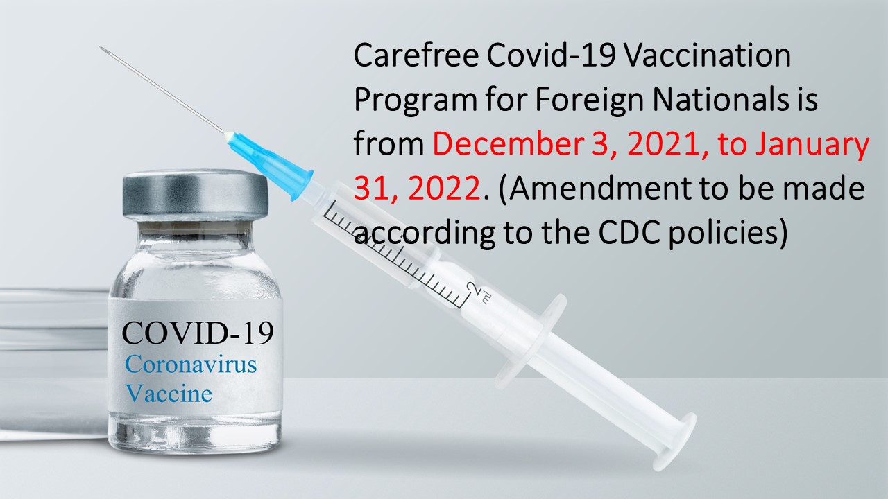 Carefree Covid-19 Vaccination Program to Overstayers