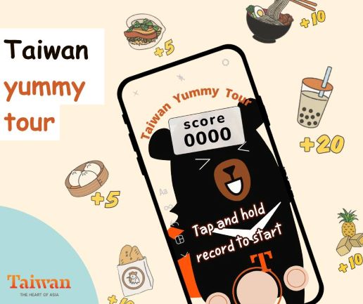 Influencers from Southeast Asia play the Taiwan Yummy Tour filter to promote the fun of Taiwan. Photo provided by Taiwan Tourism Bureau TH Facebook