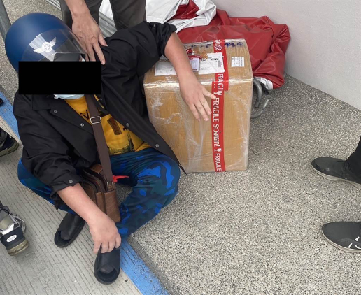 泰國籍移工將毒品藏在包裹中，仍被警方破獲 圖／內政部警政署航空警察局提供