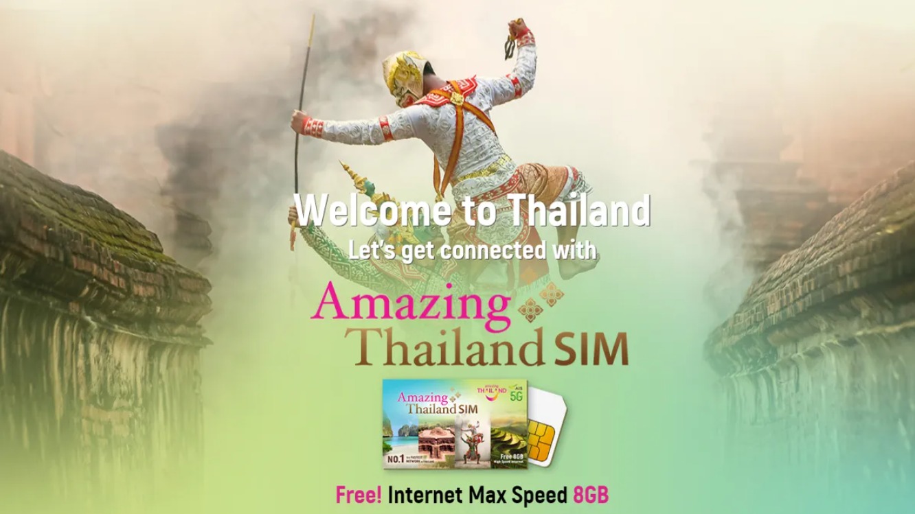 泰國觀光局台北辦事處加碼與泰國網卡AIS 5G合作，推出免費提供8GB一日網卡 圖／泰國觀光局台北辦事處提供