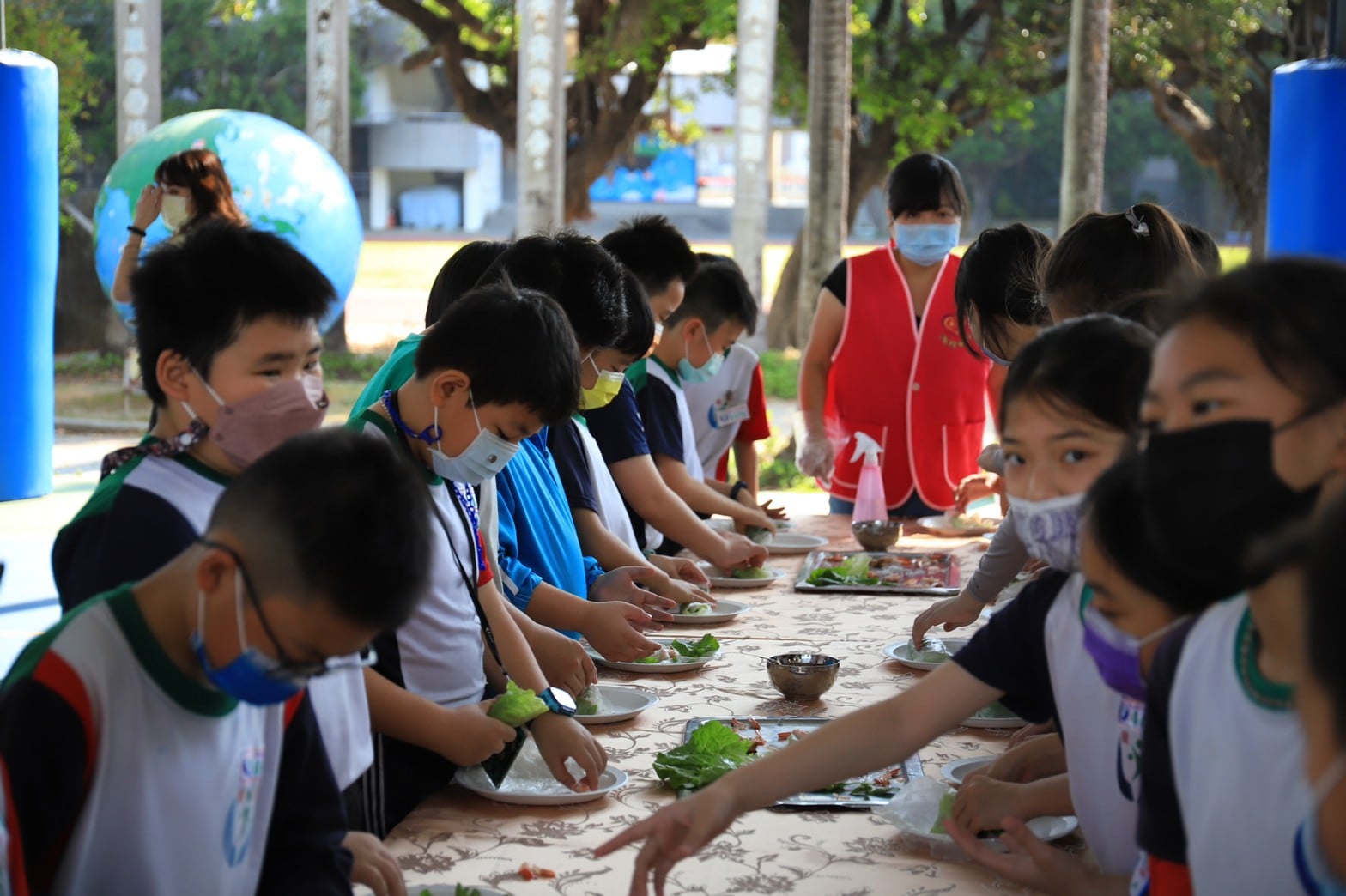 Sekolah Dasar Taichung Chenggong mengadakan kegiatan budaya internasional. Sumber foto : Sekolah Dasar Chenggong
