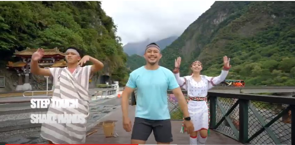 “Taiwan moves forward: staying active for world health!" Workout with Beautiful Taiwanese Scenery Photo provided by TaiwanICDF